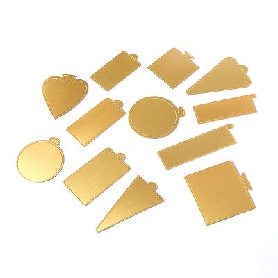 China Material Cake Tray Gold /Black Recycled Mousse Cake Paper Sheet for sale