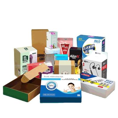 China Recycled Material Logo Eco-Friendly White Cardboard Tea Packaging Custom Printing Box for sale