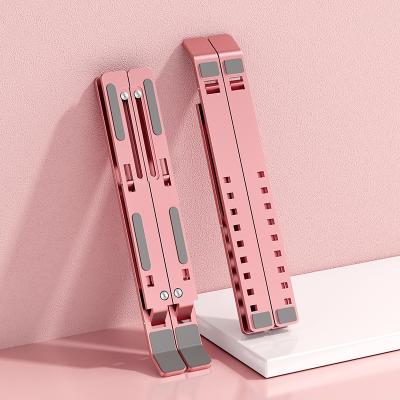 China New Design N3 Metal Notebook Stand Holder Portable Adjustable Height Mounted Gold Tablet Holder Laptop Stand For Office for sale