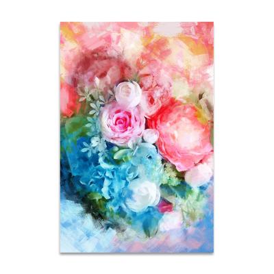 China Modern Textured Handmade Flower Oil Painting Canvas Painting Picture Decoration For Tea Shop Home Decor Custom Size for sale