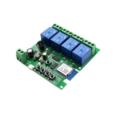 China Home/Office...Tuya Smart Life Wifi Smart Lamp Switch Relay Module 4 Band DC 5/12/32V RF433 Receive 10A Relays Alexa Google Assistant for sale