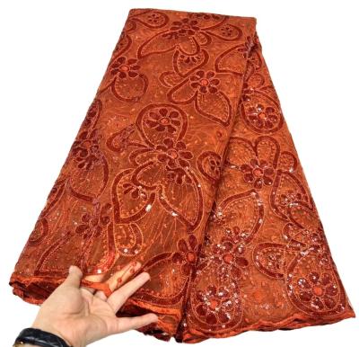 China Hot selling embroidered tulle lace net lace african lace fabric for sale