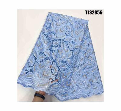 China supoo Lace Fabric for Official 2022 New Design Luxury Sequins Lace for Party Dress or official for sale