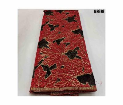 China Embroidery High Quality Bazin Brocade Fabric Damask Lace Dress 2023 African Fashion Jacquard Brocade Printed Knitted Warp for sale