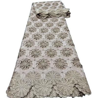 China Supoo New Arrival cotton swiss Lace Guipre Embroidered fabric Lace African French Cord Lace for sale