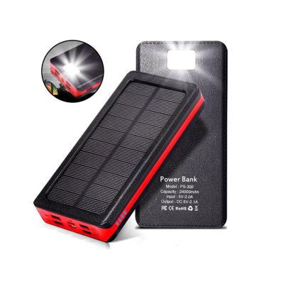 China CE ROHS Solar Panel Charging FCC PSE Solar Panel Mobile Phone Charger 20000mAh Power Bank for sale