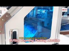 automatic counting and packing machine for plastic rubber plug seal ring