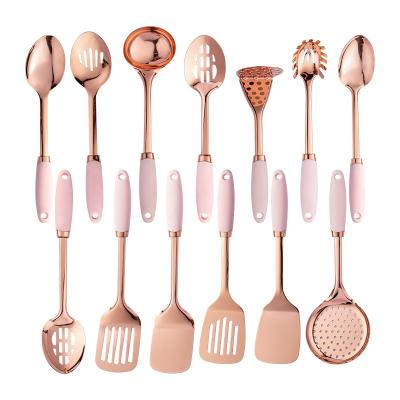 China Sustainable Easy Clean Cooking Tool Kit 13 Pcs Kitchen Utensils Non-Stick Cooking Utensil Set Stainless Steel Cooking Tool for sale