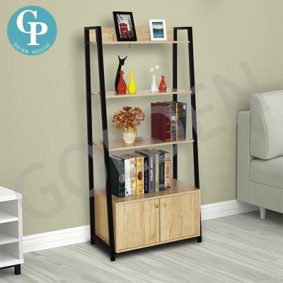 China Modern Storage Shelf Bookcase With Two Doors For Home Furniture Living Room Cabinet Furniture for sale