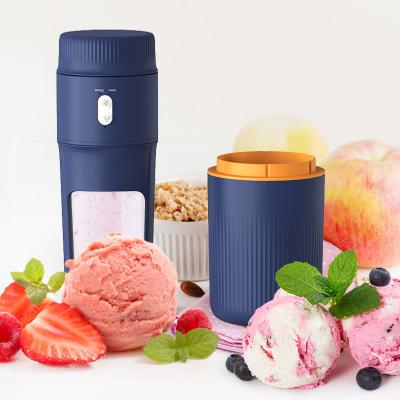 China Portable Ice Cream Cone Maker Soft Ice Cream TastyJuicer Car USB Rechargeable Blender for sale