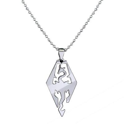 China Hiphop Fashion Stainless Steel Dragon Necklaces for Women Men New Arrival 2023 Wholesale for sale