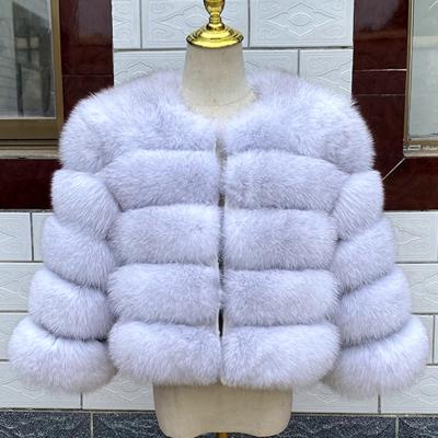 China Luxurious Anti-Wrinkle Fur Coat Women Grown Genuine Fox Fur Real Leather Coat Customizable Jacket Real Fur Coat for sale