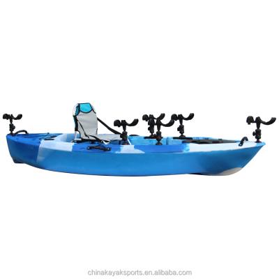 China Cheap Plastic Water LLDPE Fishing Kayak With Pedal Angler Kayak for sale