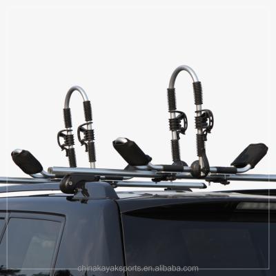 China Kayak Rack , Car Roof Top Mounted 2 Kayak Canoe Surf Carrier J Rack 22.2*2.0mm for sale