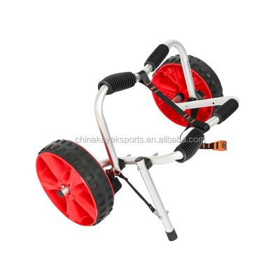 China Best Selling Aluminum Tool Wheel Folding Sand Beach Kayak Cart for sale