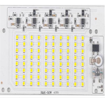 China AC120V AC220V IC Linear Driver With PF0.9 High Lumen 100lm/w Ra80 50W AC DOB LED Driver XX-FL50W for sale