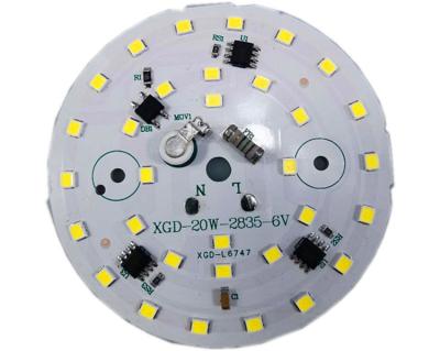 China Sanan High Quality Good Lumen 110lm/w Dia 20w 30w 50w IC MCPCB Linear AC DOB LED Module Driverless Good Quality 65 70mm for sale