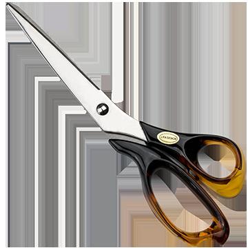 China Wholesale Professional Acrylic Handle Household Metal Cutting Plastic Handle Barber Scissors, Paper Scissors for sale