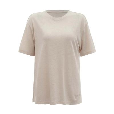 China DYED CANVAS T-SHIRT WOMEN PREMIUM BLEND VISCOSOUS CANVAS BLEND T-SHIRT for sale