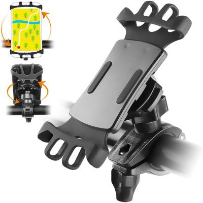 China Factory Adjustable Mobile Phone Anti-shake Bracket For Bike Waterproof 360 Degree Rotation for sale