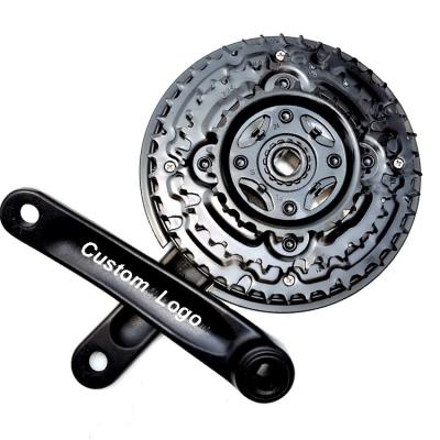 China BMX MTB Bicycle Crank Set Road Bicycle Sprocket And Carbon Steel Crank Bicycle Crank For Mountain for sale