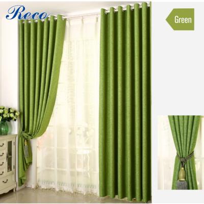 China Pure Blackout Color Cotton And Shade Cloth Window Curtain for sale