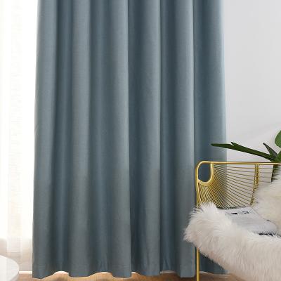 China Blackout color pure cotton and shade window curtain fabric covering and roughness of imported materials for sale