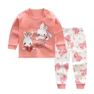 China Casual Colorful Infant Home Wear Two Kids Pajama Sets for sale