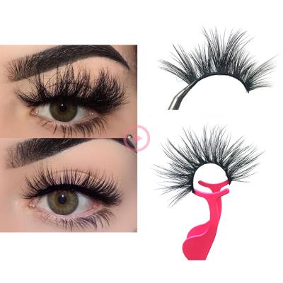 China 2020 Super Flexible New Mink Fur Lashes Wholesale Handmade Fake 3d Mink Multi Layered Lashes for sale