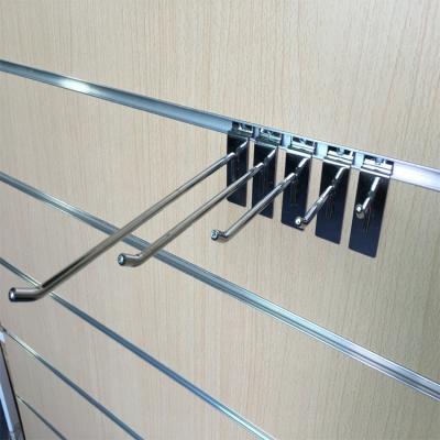 China For shop displays heavy duty single wire slatwall and slatwall hook for supermarket display for sale