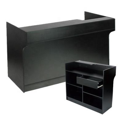 China Use for store displays hot sale cash wooden wrap counter for retail store with various of design for sale