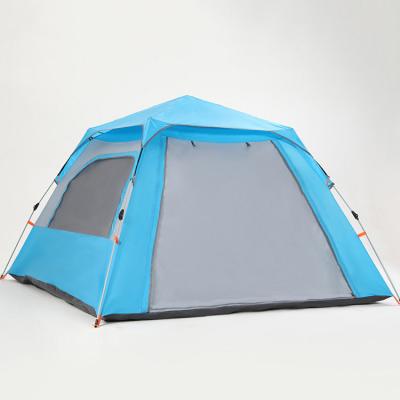 China Waterproof Portable Foldable Anti-UV/Waterproof/Automatic/Breathable Noise Up Outdoor Tents For Sale Stocked Large Automatic Camping Tent for sale