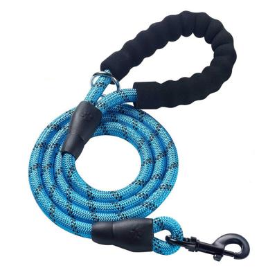 China New Pet Supplies Wholesale Acrylic Beads Multicolor Padded Bead Pet Traction Rope Dog Leashes for sale