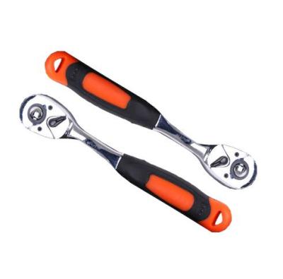 China Hot Sale 60 Chrome Vanadium Steel 60 Chrome Vanadium Steel Auto Repair Rod Anti-Slip Fit Curved Ratchet Wrench for sale