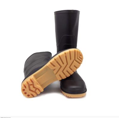 China High Quality Anti Slippery Gum Outsole Rubber Rain Boots For Men PVC Material for sale