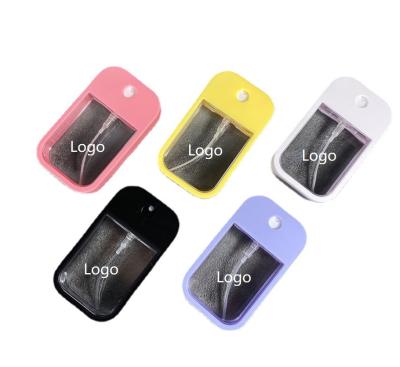 China Eco-friendly Weekly Pill Organizer Refillable Plastic Credit Card Cell Phone Shaped 38/45/50ml Pouch Perfume Mist Spray Bottle For Hand Sanitizer Sprayer for sale