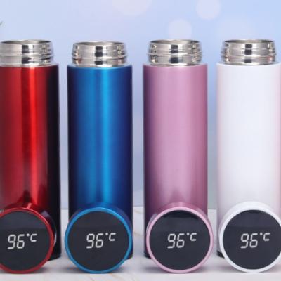 China Sustainable Factory Custom Thermos Vacuum Stainless Steel Smart Water Bottle App With Thermometer for sale