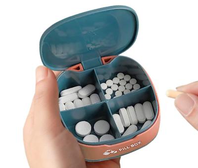 China 2022 China Eco-friendly Factory Weekly Pill Organizer Plastic Supplement Capsule Case 7 Day Portable Weekly Pocket Pill Box Organizer Medicines Storage Box Cases for sale