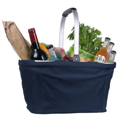 China High Quality Single Handle Blue Folding Shopping Basket LB067-2 for sale