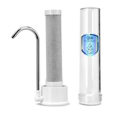 China Ceramic Desktop Faucet Filter Block Carbon Countertop Water Dispenser And Purifier Water Dispensers / Tap Water Dispensers for sale