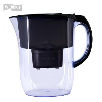 China Wellblue 3.8L hydrogen kangen small molecules hotel chlorine free alkaline water minaral water ionizer filter pitcher for sale