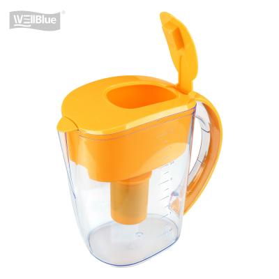 China Wellblue Most Popular Hotel And Manufacturer Price Alkaline Water Filter Pitcher for sale