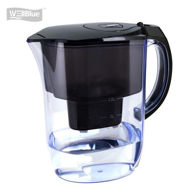 China Great-tasting Wellblue Drinking Water 3.8L Mineralized Alkaline Mineral Ultra Premium Water Pitcher Reduces Lead Fluoride Chlorine and More BPA Free for sale