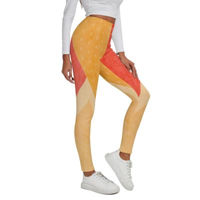 China Antibacterial All Over Print Winter Women's Skinny Leggings With Fleece Plus for sale