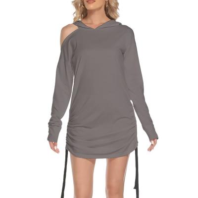 China Anti-Static Ladies Hoodie Dress Sweatshirt Dress Women Hoodie for sale