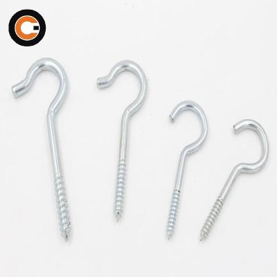 China #8 Steel Galvanized Steel Screw Hook for sale