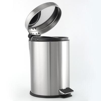 China Sustainable Stainless Steel Kitchen Trash Can With Multiple Color Options Trash Can OEM Make In Porcelain for sale