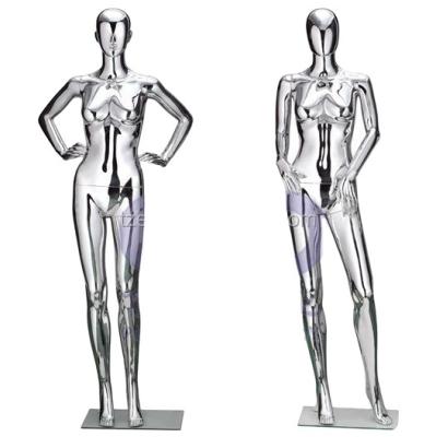 China High Quality Metallization EKO Female Chrome Plastic Mannequin for sale