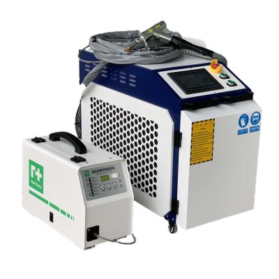 China 37 KG Máquina de Soldadura a Laser Portátil de Metal 1000W 1500W 2000W 3000W MAX Raycus IPG BWT Fonte de Laser QiLin Head DWT21 à venda