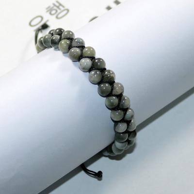 China 10mm TRENDY Hawk Eye Natural Stone Beads 2 layers braided bracelets men shape jewelry wholesale for sale